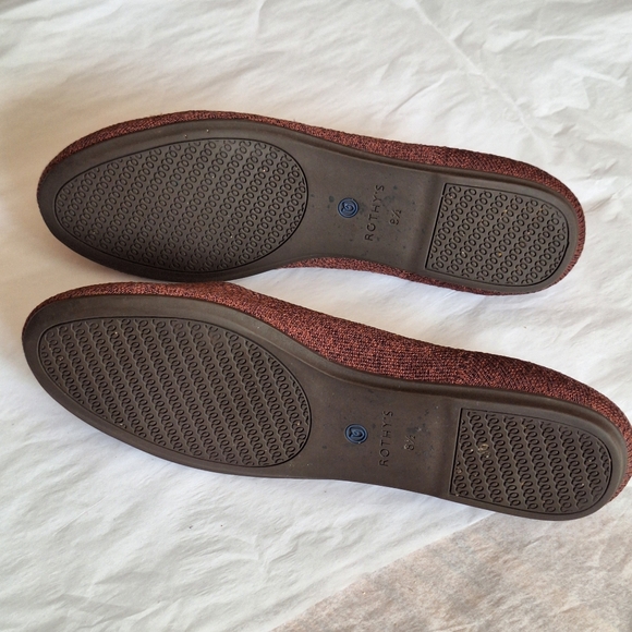 Rothy’s Retired Truffled Python Round Toe Flats Size 8.5 - Picture 9 of 16